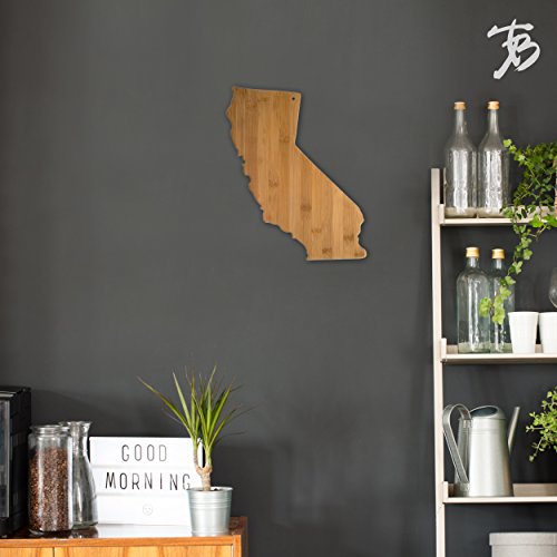 Totally Bamboo California State Shaped Bamboo Serving & Cutting Board #TOP3