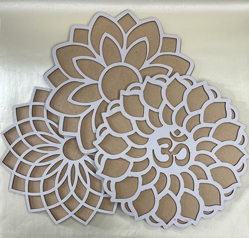 HALDI MEHENDI SHAADI PACK OF 3 Rangoli Stencil Mat Diwali Decorat...