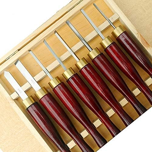 8pcs/Set Hand Wood Carving Chisels Set DIY Mini Woodworking Knife Turning Tools
