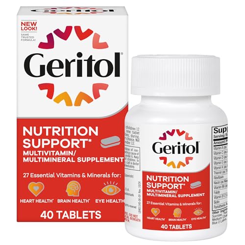 Geritol, Multivitamin Supplement, Contains B-Vitamins, Antioxidants, Vitamins C, E & D and Iron, 26...