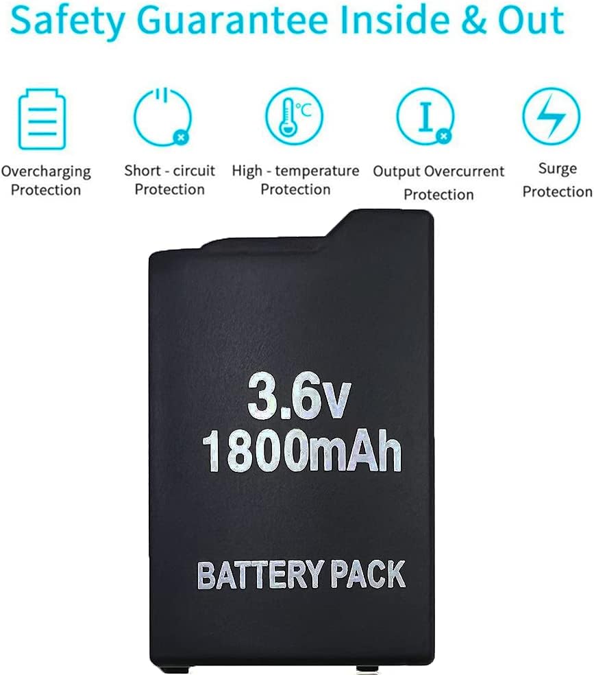 PSP Charger and Battery Bundle for PSP 1000 Series Compatible with Sony PSP 1000 1001 1002 PSP-110 Console : Video Games