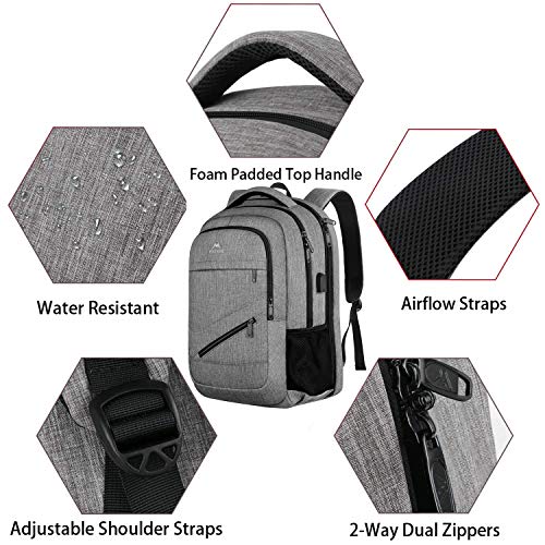 MATEIN Travel Laptop Backpack,TSA Large Travel Backpack for Women Men, 17 Inch Business Flight Approved Carry On… - Image 6