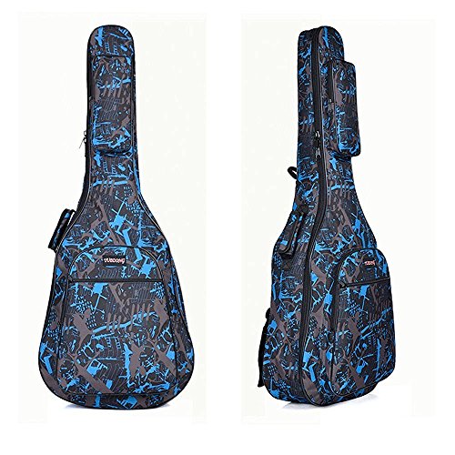 JIAN YA NA 40 41 Pouces Étanche En Nylon Gig Sac Rembourré Folk Guitare Sac Antichoc Guitare Cas avec Double Sangle - Les Beatles, Paul McCartney, John Lennon, RIngo Starr, George Harrison JIAN YA NA 40 41 Pouces Étanche En Nylon Gig Sac Rembourré Folk Guitare Sac Antichoc Guitare Cas avec Double Sangle