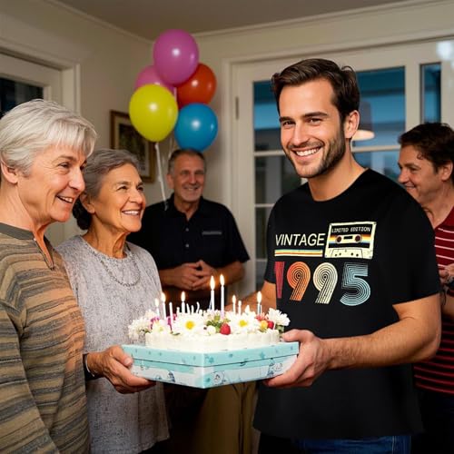 Vintage 1995 T Shirts for Men 30th Birthday Gifts for Men Dad Fathers Day Birthday Gifts for Husband Friend 1995 Tshirt2