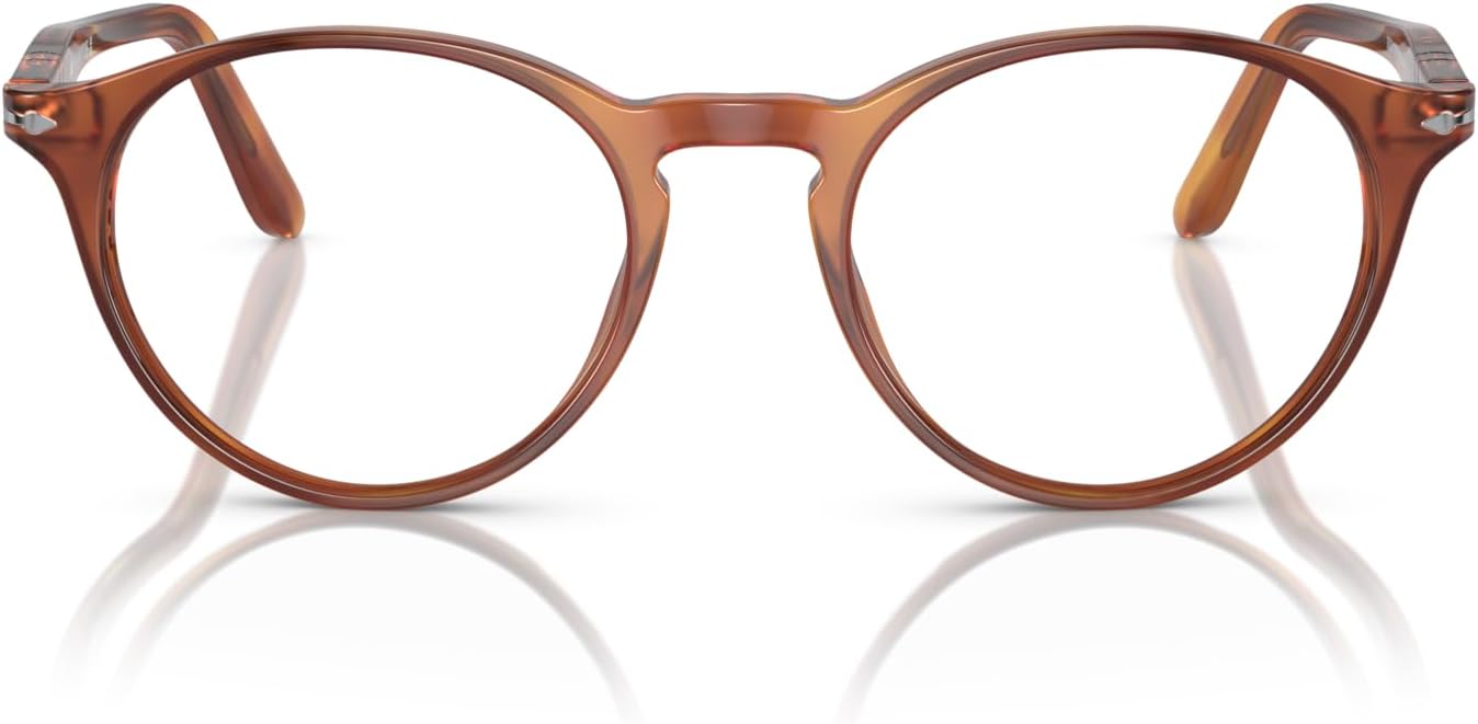 Persol Unisex Po3092v Round Prescription Eyewear Frames