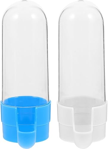 6 unidades de alimentador de agua para pájaros para jaulas, dispensador automático de agua para pájaros de mascotas, suministros de riego para