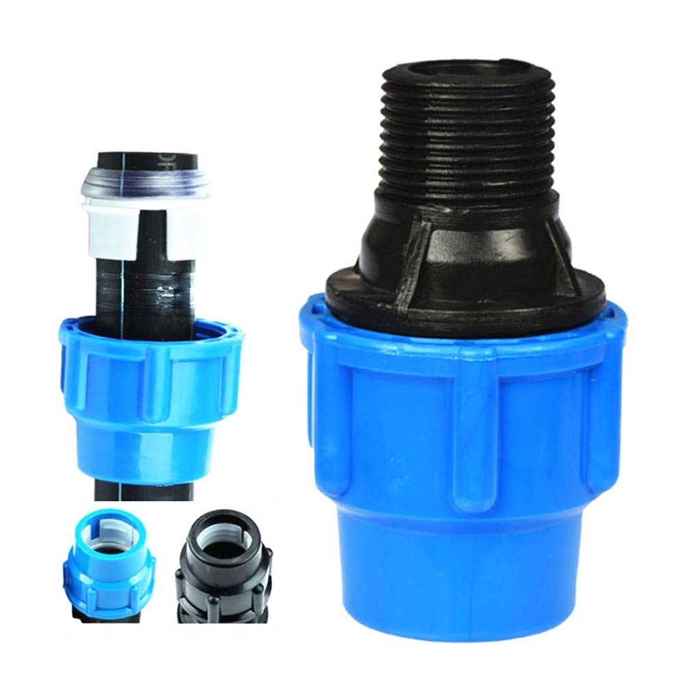 Conector Rápido de Tubería Deua de Plástico Pe Rosca Hembra de 1/2" a 3/4" Conexión Directa 20/25/32/40/50/63 Mm/6M