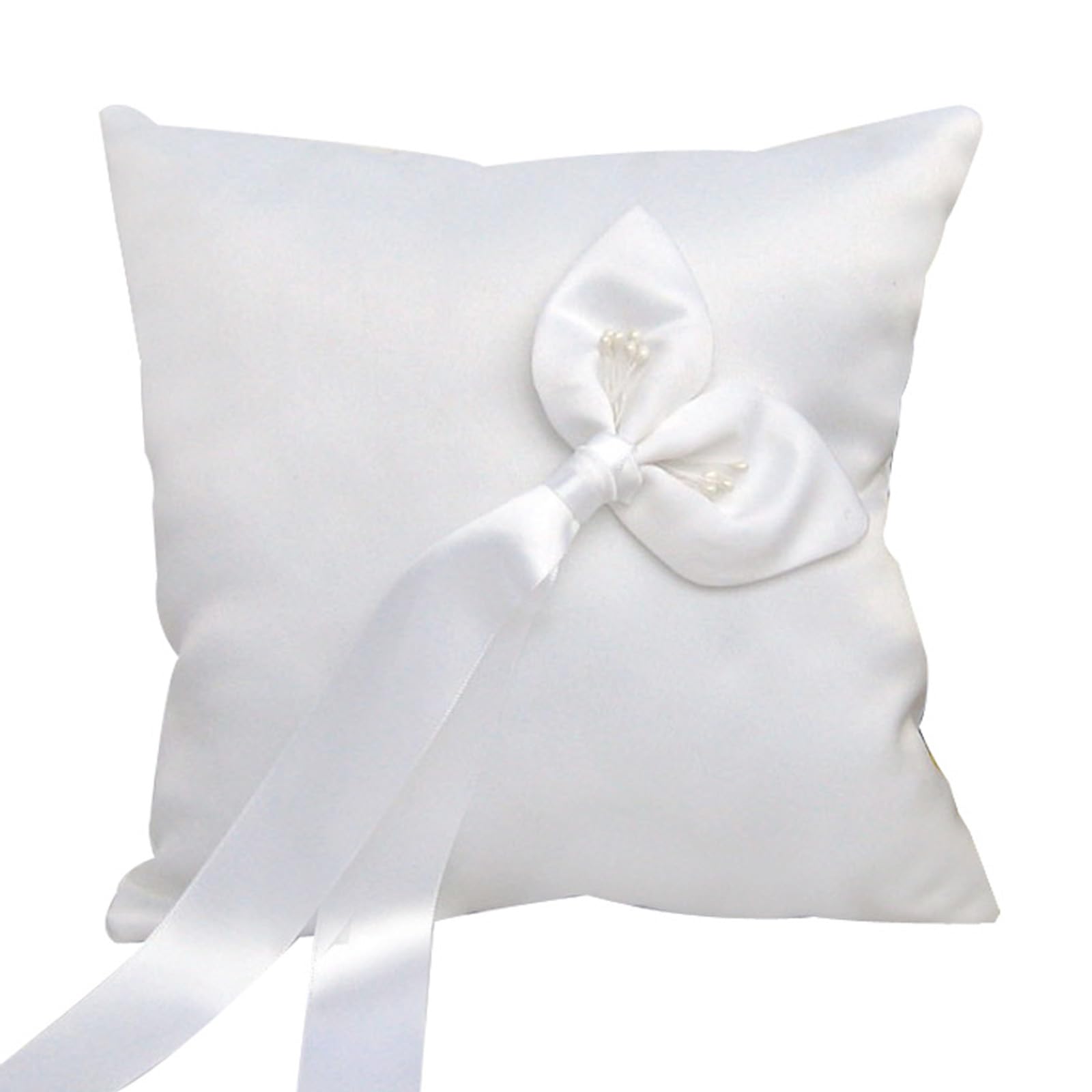 HDOYTXXM Rings Bearer Pillow Cushion Calla Arrangement for Commitment Ceremony Engagement Decors Wedding Rings Pillow with Calla