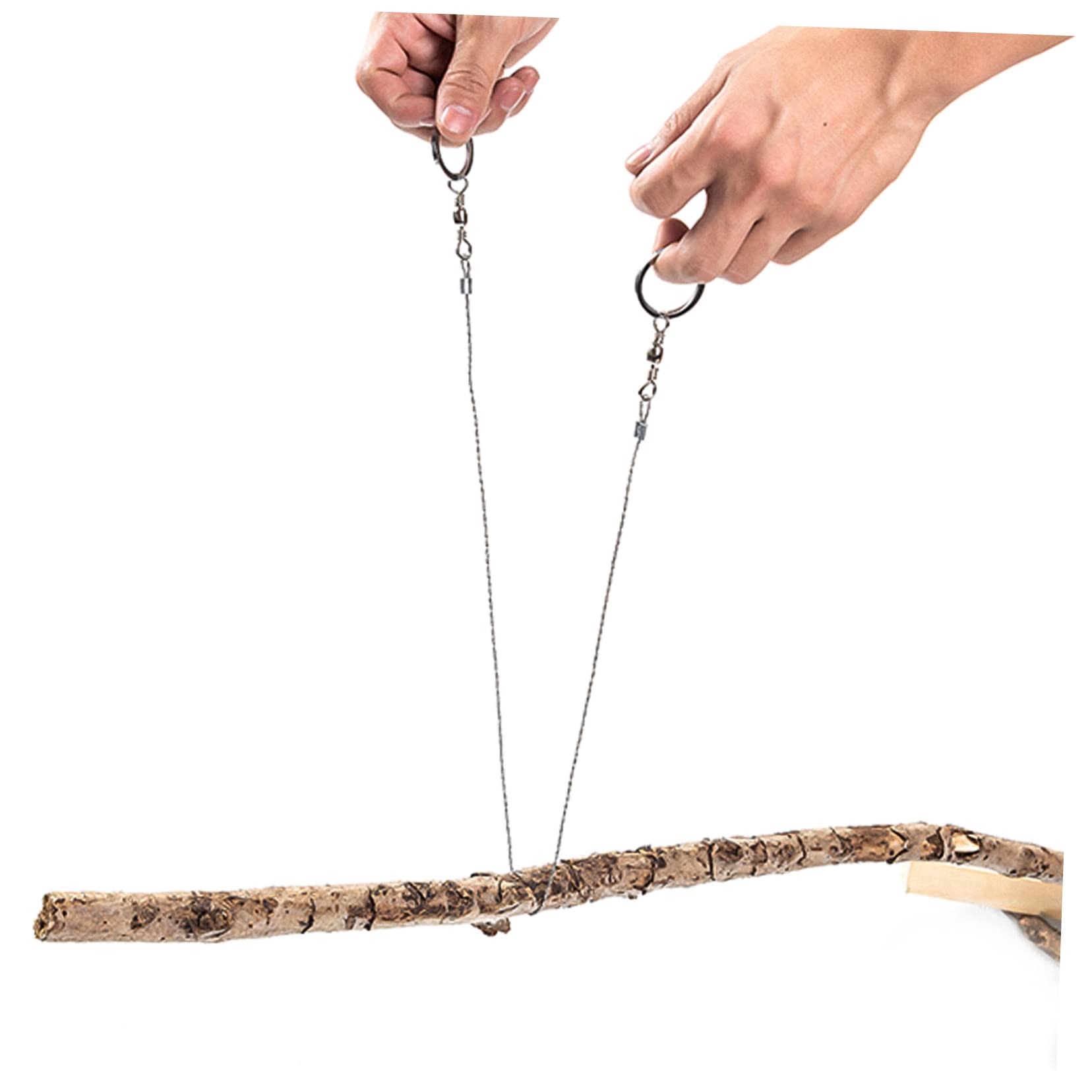 BESPORTBLE 3sets Emergency Wire Saws for Outdoor Portable Stainless Steel Ropes Chain Saws 3pcs*3