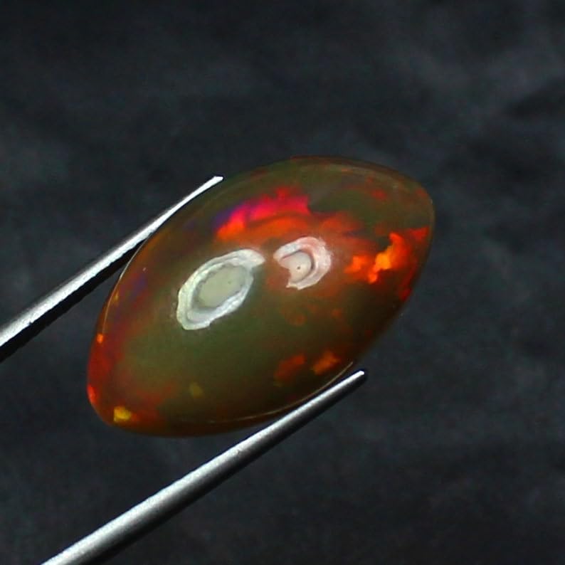 Opale éthiopienne cabochon ovale AAA pour remplacer une pierre de joaillerie