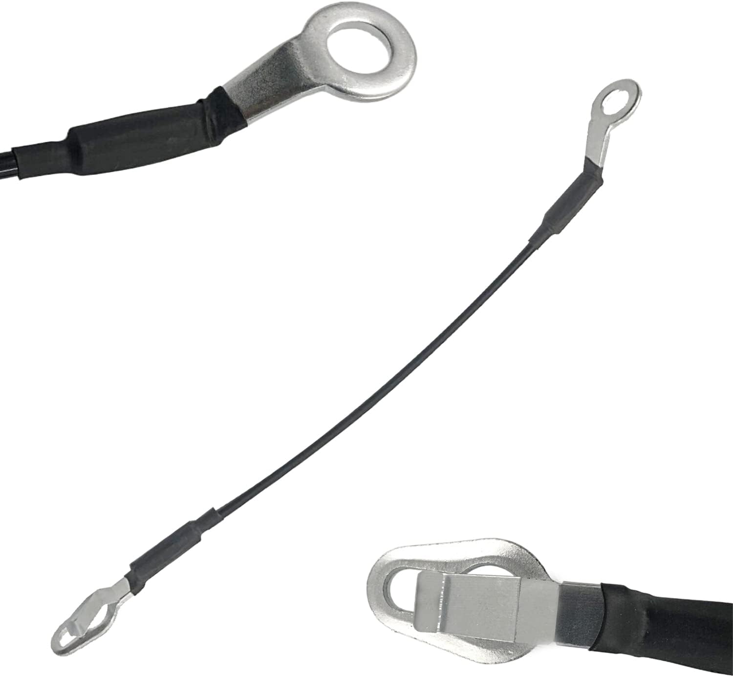 DEVMO Pair Rear Tailgate Cables Lift Gate Support Straps Pickup Compatible with Che-vy Silverado for G-M-C Sierra for Ca-dillac Escalade for Hum-mer H2 16637944