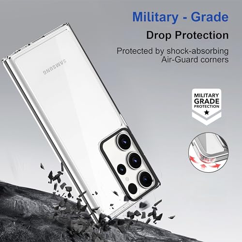 Image of Zapcase Back Case Cover for Samsung Galaxy S25 Ultra 5G | Compatible for Samsung Galaxy S25 Ultra 5G Back Cover | Case Cover with Camera Protection | (TPU + PC | Transparent)