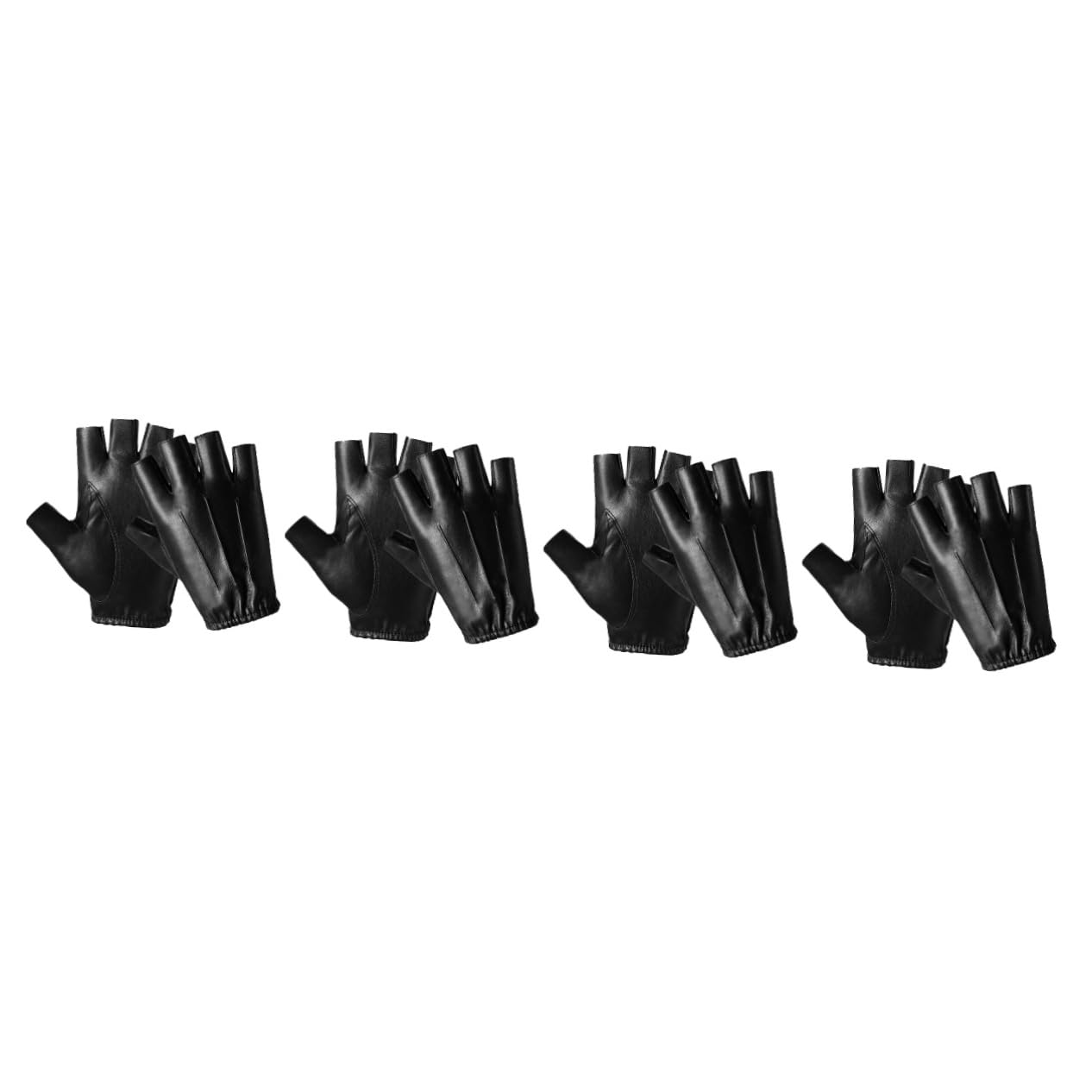 BESPORTBLE Guanti da ciclismo mezze dita guanti da pesca guanto vello guanti da guida UV dito guantini palestra guanti da equitazione guanti da bici in pelle guanti da esterno Black