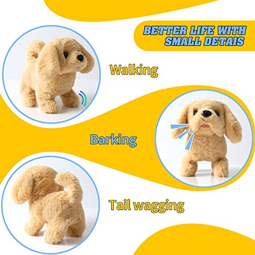Ksabvaia KSABVAIA-0021 Plush Golden Retriever Toy Puppy Electronic Interactive Dog thumb #1