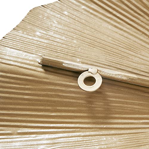 Madison Park Wall Art Living Room Décor Faye Metal Foil Ginkgo Leaf Large Home Accent Modern Inspired Dining, Bathroom Decoration Ready to Hang Ornament for Bedroom, 43" W x 23.5" H x 1.6" D, Gold - Image 6