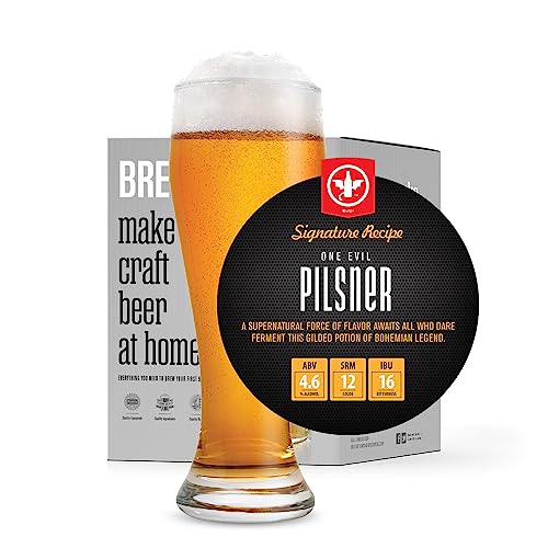 BrewDemon Kit de cerveja premium - fermentador cônico elimina sedimentos e faz uma cerveja caseira c