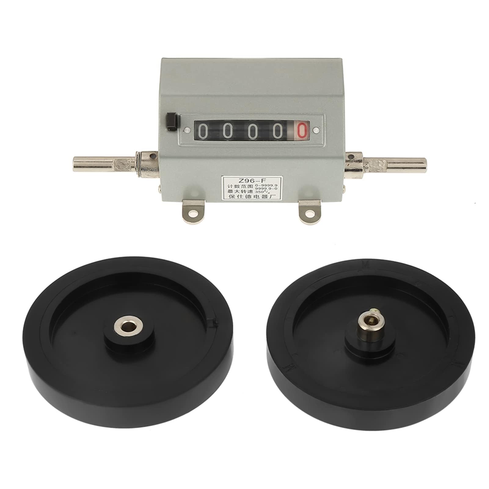 Contatore di Lunghezza con Misuratore di Rotazione Ruota di Misurazione Ruota Metrica Contatore a 5 Cifre 0-9999.9 Contatore a Rulli per la Misurazione della Lunghezza