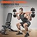 Rawaild Dumbbell Converter, Convert Dumbbells to Barbell Set, Weight Bar for Bench Presses, Squats, Hip Thrust, Deadlifts, Home Weightlifting and Strength Training, Versatile Home Gym Equipment