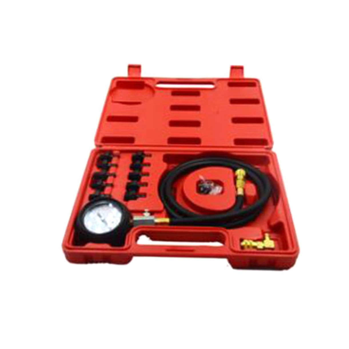 Manómetro de Presión de Aceite del Motor Rojo, Kit de Prueba