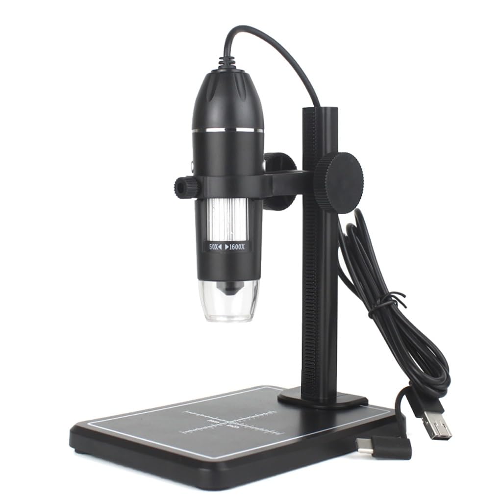 ASerZenith Digital Microscope 8 Leds 2Mp Electronic Microscope Endoscope Zoom Camera Magnifier