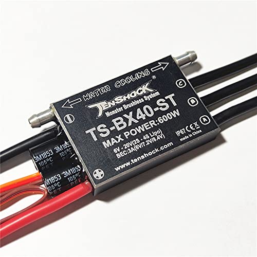 Tenshock Marine Brushless Waterproof 40A ESC NewBX40 Electronic Speed Controller TS-BX40-ST