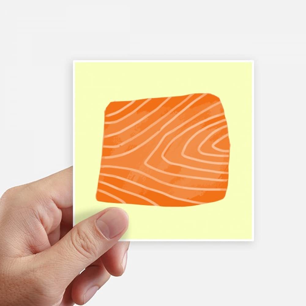 Singmon Seafood Slice Gourmet Sticker Square Waterproof Stickers Wallpaper Car Decal