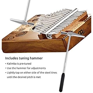 Meinl KL1706H Kalimba Thumb Piano 17 Touches en Acier avec Corps creux en Acacia et érable - Les Beatles, Paul McCartney, John Lennon, RIngo Starr, George Harrison Meinl KL1706H Kalimba Thumb Piano 17 Touches en Acier avec Corps creux en Acacia et érable – Image 3