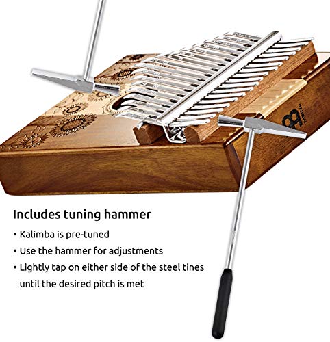 Meinl KL1706H Kalimba Thumb Piano 17 Touches en Acier avec Corps creux en Acacia et érable - Les Beatles, Paul McCartney, John Lennon, RIngo Starr, George Harrison Meinl KL1706H Kalimba Thumb Piano 17 Touches en Acier avec Corps creux en Acacia et érable – Image 4