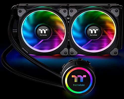 Image of Thermaltake Floe 280mm, 16.8 Million Color Software Enabled (TT RGB Plus /Alexa /Razer Chroma), AMD (AM5 /AM4) /Intel (LGA 2066 /1200), AIO CPU Liquid Cooler CL-W167-PL14SW-A For Desktop