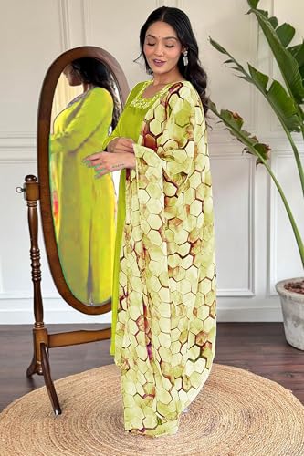 Image of Jwalin Women's Chinon Silk Kurta Pant Set with Dupatta