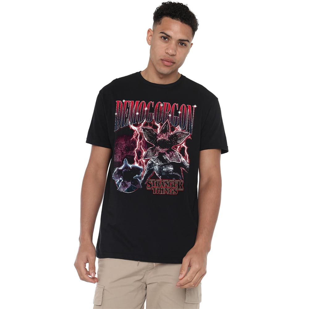 Stranger Things Demogorgon Homage Unisex T Shirt, Black, Small