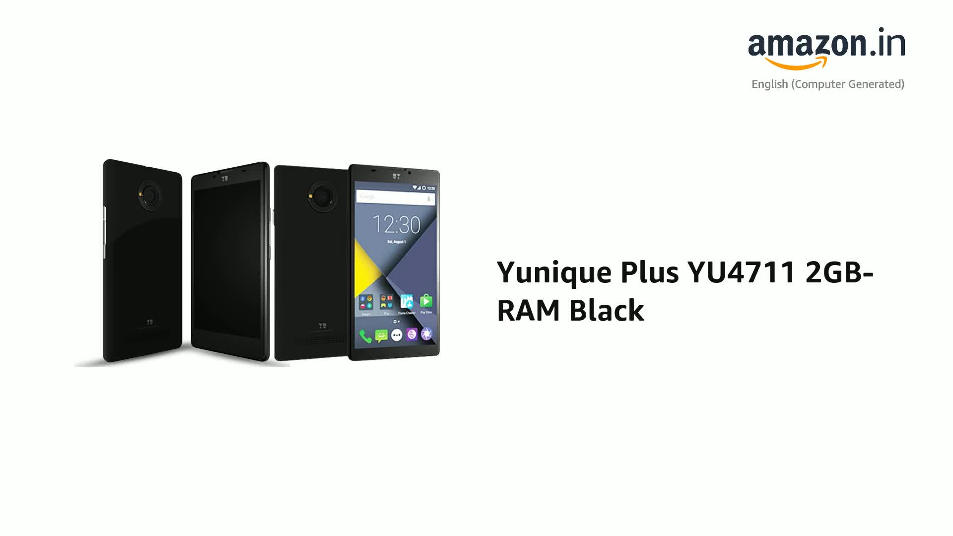 Yunique Plus YU4711 2GB-RAM Black : Amazon.in: Electronics