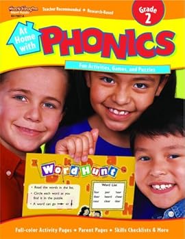 Paperback At Home with Phonics: Reproducible Grade 2 Book