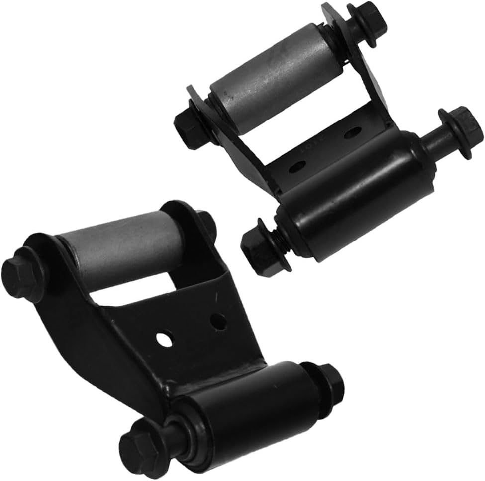 BST BSSP Rear Leaf Spring Hanger Bracket and Shackle Kit & Rear Forward Leaf Spring Hangers For 1998-2008 Ford Ranger 1998-2010 Mazda B4000, Replace # 722-073 722-010 722-001