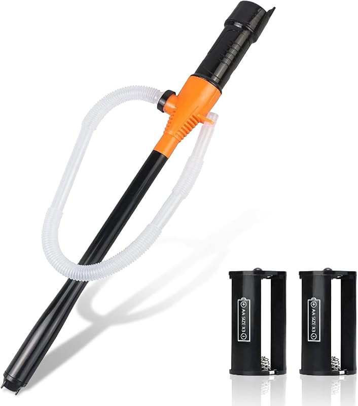 Portable Power Battery Pump, Universal Battery Operated Electric Siphon Pump for Gas Fuel Diesel Water Transfer, 2.2 GPM Flow Oil Extractor, Multi-Use Gasoline Transfer Pump (Power Battery Fuel Pumps)