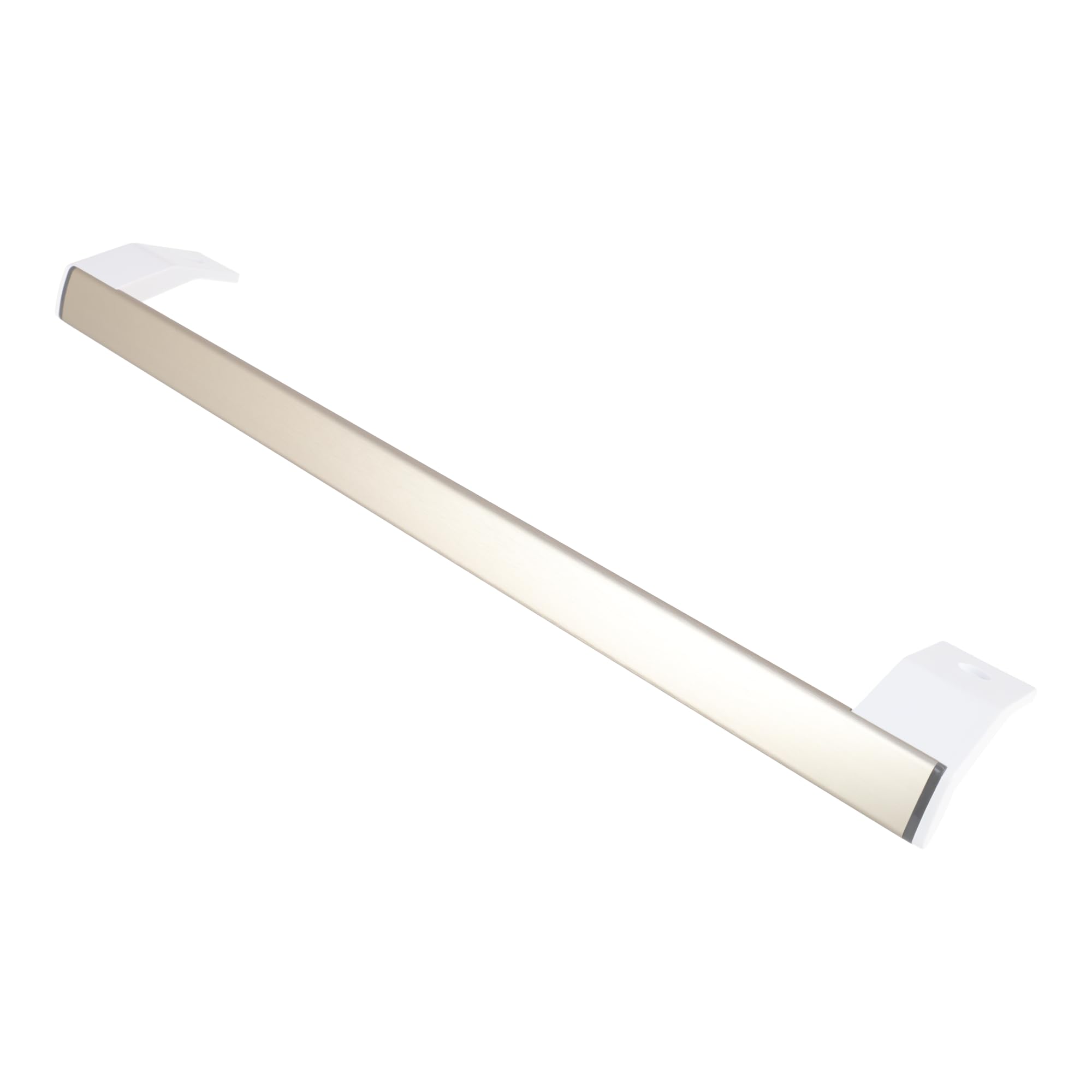 sparefixd Para manija de puerta Indesit SI81QWDUK plateada para nevera con despensa alta