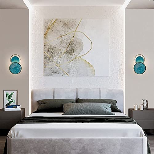 Aplique LED verde nórdico WQHPLMD para iluminación de pared interior 2