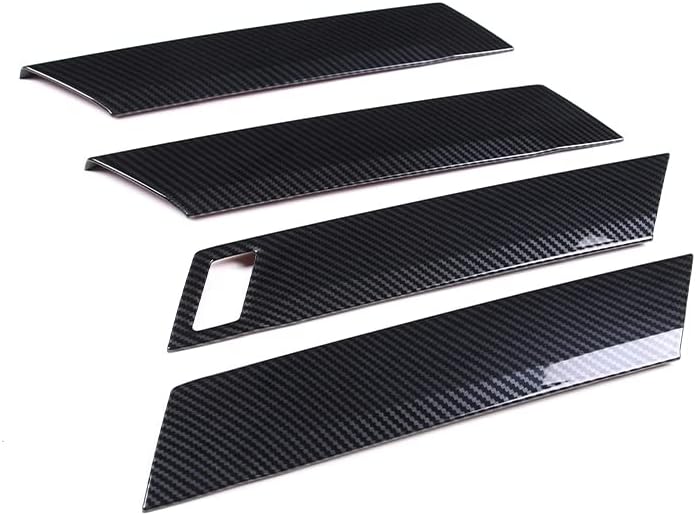CHEAYAR ABS Car Interior Door Decoration Strips Trim Compatible for Toyota Tundra 2022 Accessories (Carbon Fiber)