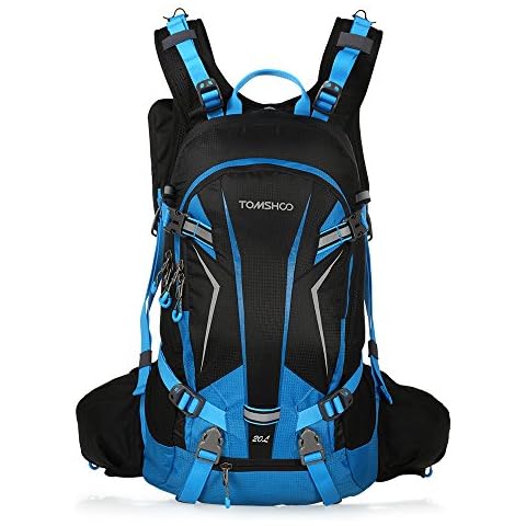 TOMSHOO 20L 30L Cycling Backpack Waterproof Bicycle Bike Backpack Bag Pack Outdoor Sports Riding Travel Camping Hiking Backpack Daypack with Rain Cover Helmet Cover Cover
