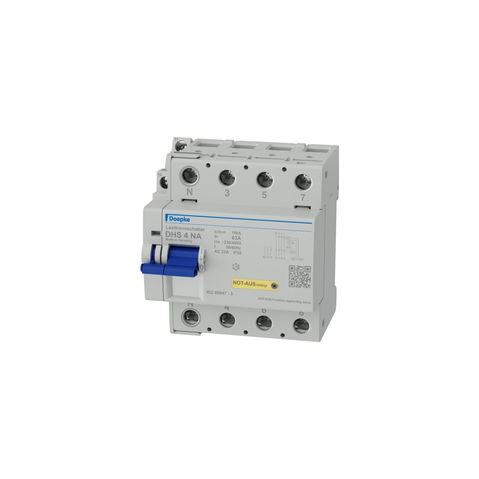 DOEPKE DHS4-063NA Interrupteur sectionneur de charge avec arrêt d'urgence