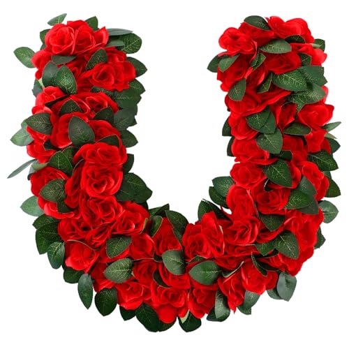 Riceshoot 15.7 Inch Derby Horse Racing Decorations Rose Wrea