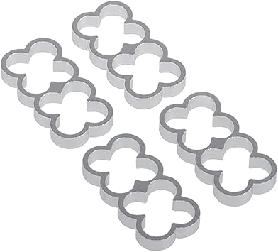 Alphacool 24771 Eiskamm Alu X8-4mm Silver - 4 pcs Modding Eiskamm
