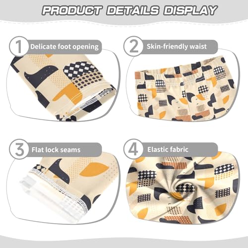 KLL Houndstooth Black and Whitoddler Girls' Basic Leggings Casual Full Length Workout Pants Exercise3