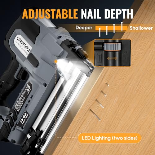 Image of WORKPROX 20V Cordless Brad Nailer Kit, 18 Gauge 2-in-1 Nail & Staple Gun