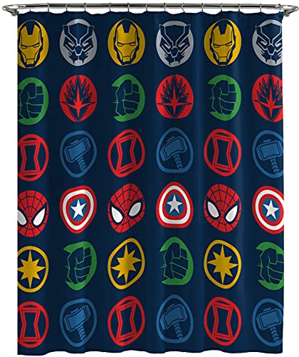 Marvel Avengers Kids 14 Piece Shower Curtain Set (Official Marvel Product) - image 2