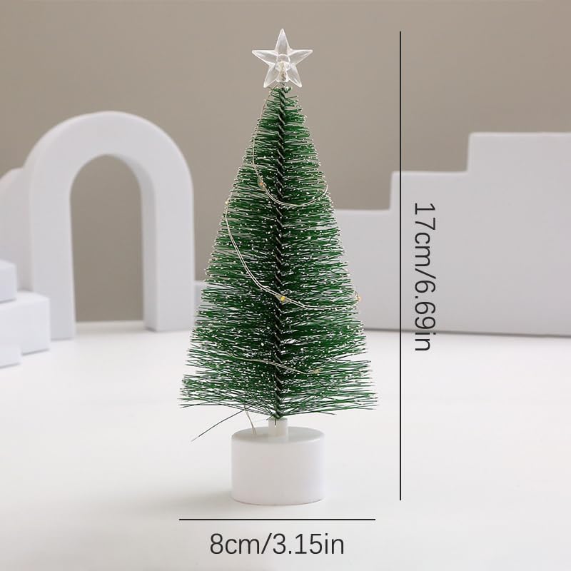 LED Weihnachtsbaum Miniatur 13cm - Leuchtende Weihnachtsdekoration Aus Harz