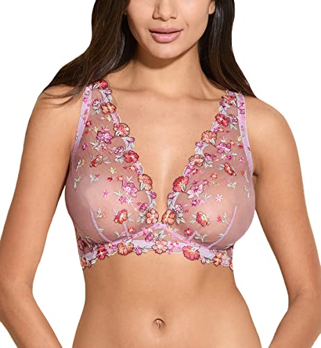 Cosabella Womens Abri Curvy Tall Triangle Bralette, Spring Floral, Small