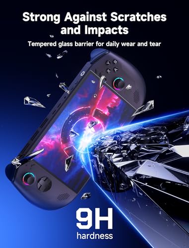 Image of JSAUX 2-Pack Anti Glare Screen Protector for Lenovo Legion Go S 8 inch | Guiding Frame & Tool Kits Included, Matte Finish, 9H Tempered Glass, Full Coverage, Scratch-Resistant, Anti-Fingerprint