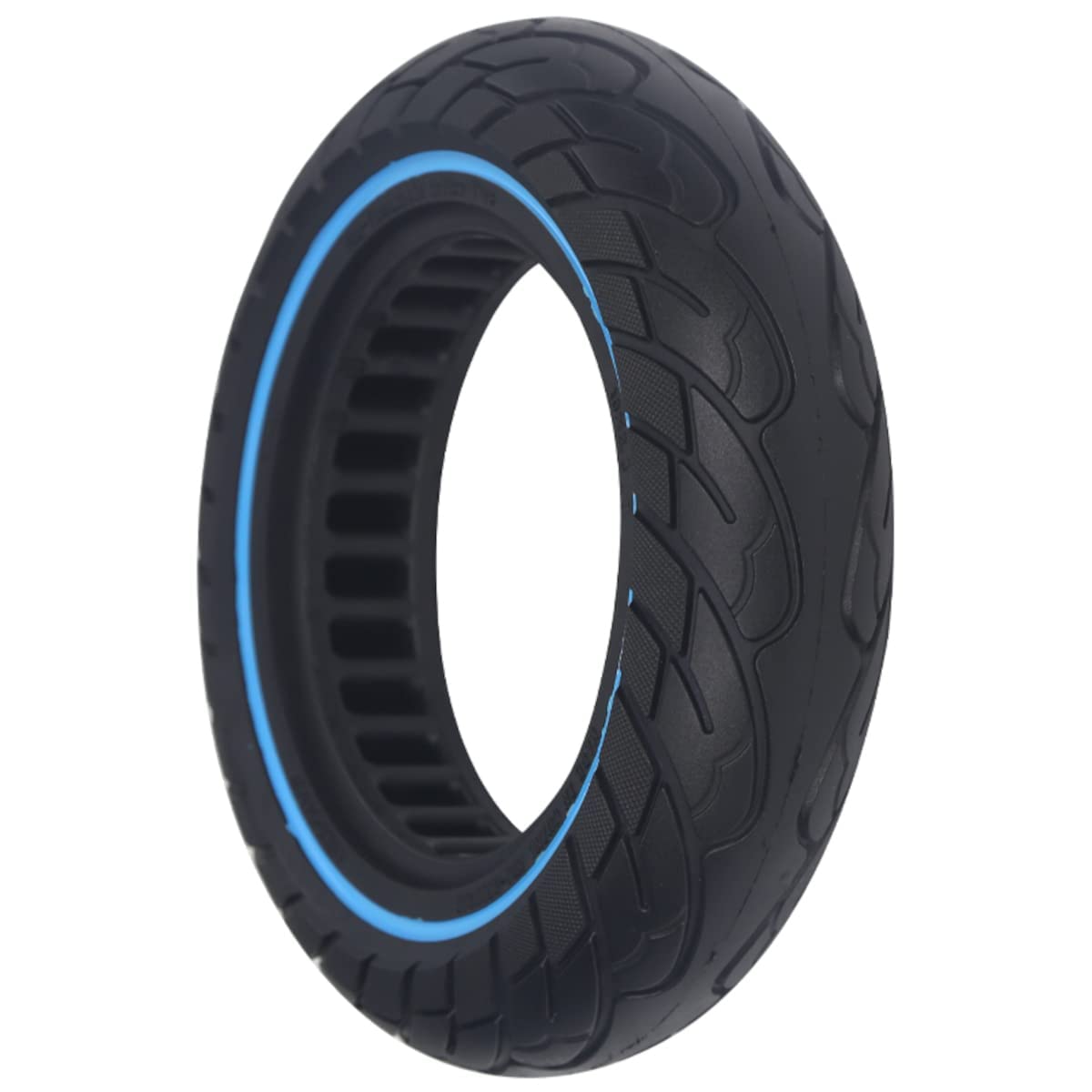 G.V.SHOP® Rueda Maciza 10x2.5 (36mm) para Patinete Eléctrico – Neumático Sólido Antipinchazos Compatible con Xiaomi, Ducati, Lexgo, Vivobike S2 60/70-6.5 (Azul 2pcs+Palanca) — view 5