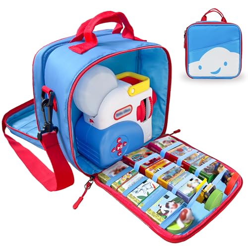 Image of amiumuca Carrying Case Compatible with Little Tikes Story Dream Machine Books Starter Set，Kids Toys Storage Case for Little Tikes for Storybook, Audio Play, Character,with Handle and Shoulder Strap